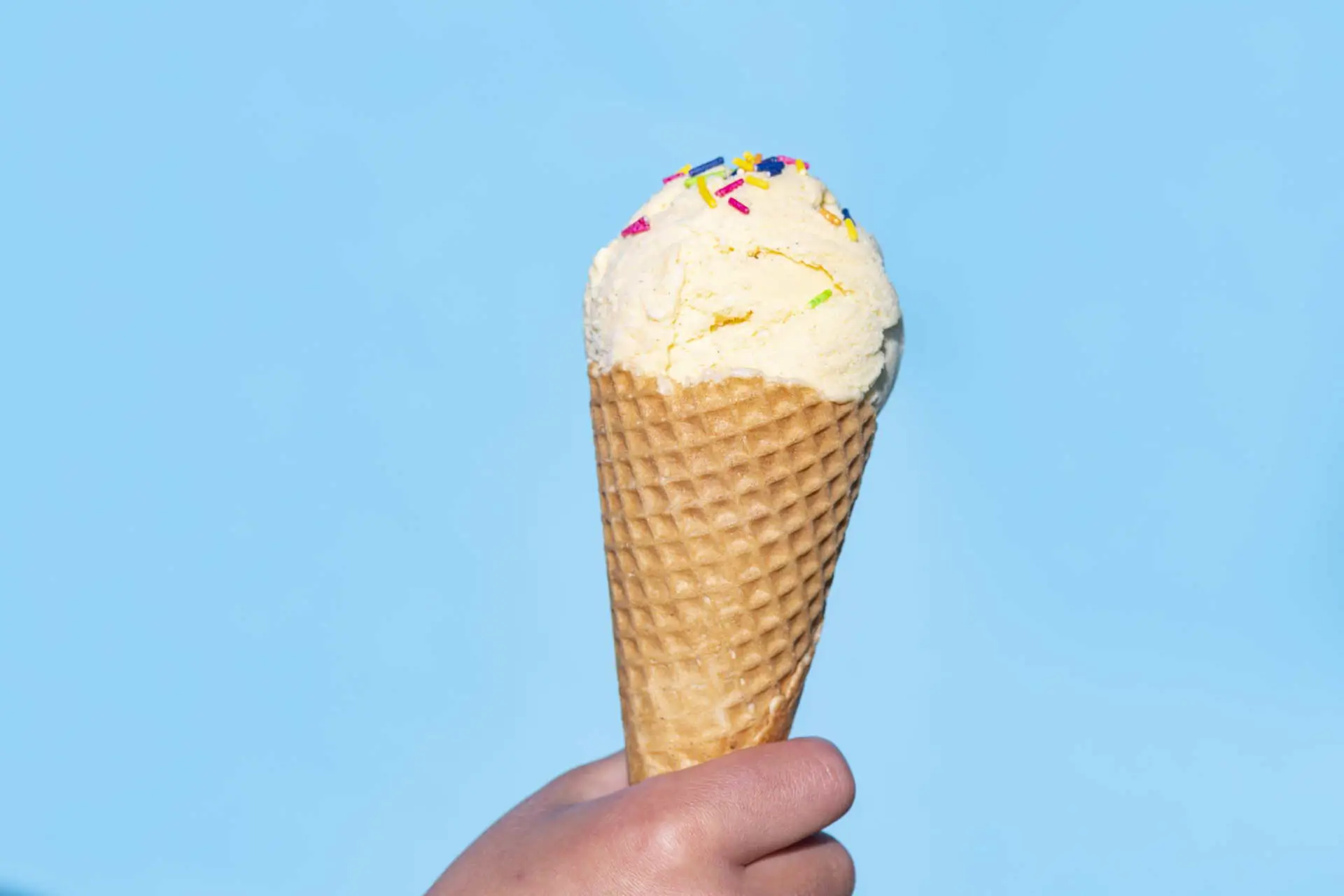 Ice cream one with sprinkles