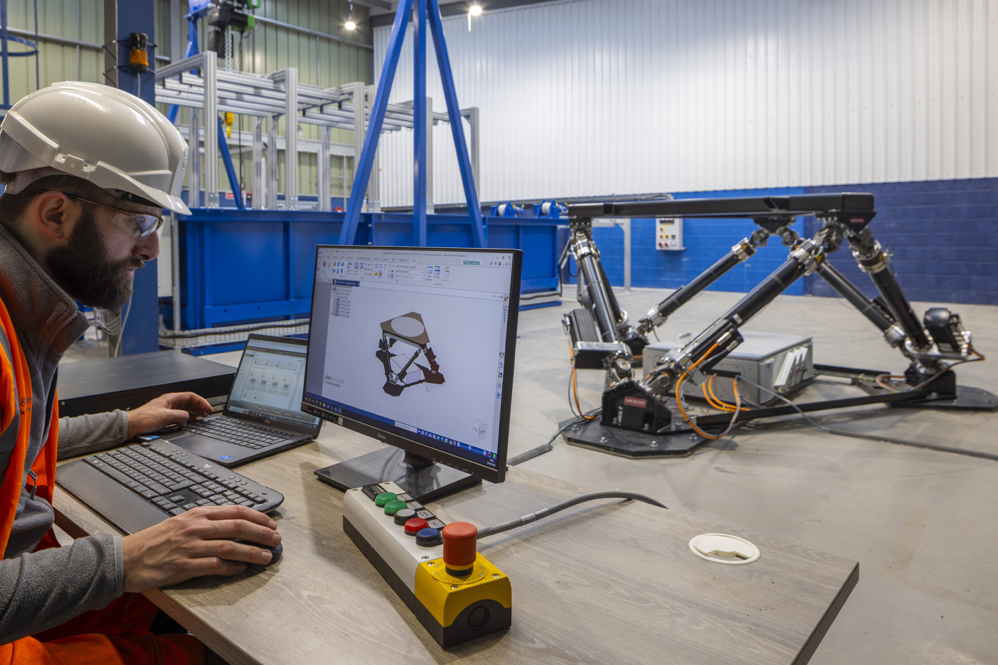 Hexapod Motion Simulator System At Ore Catapults Flowic Facility In Aberdeen