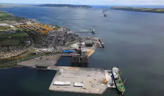 Port of Cromarty Firth in Invergordon.