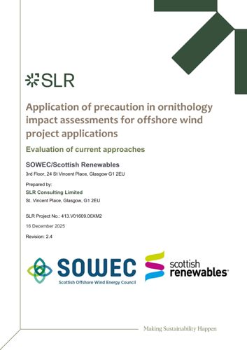 Cover of SOWEC ornithology report