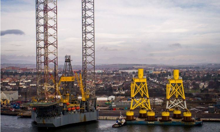 Seagreen Jackets On Barge At Dubdee